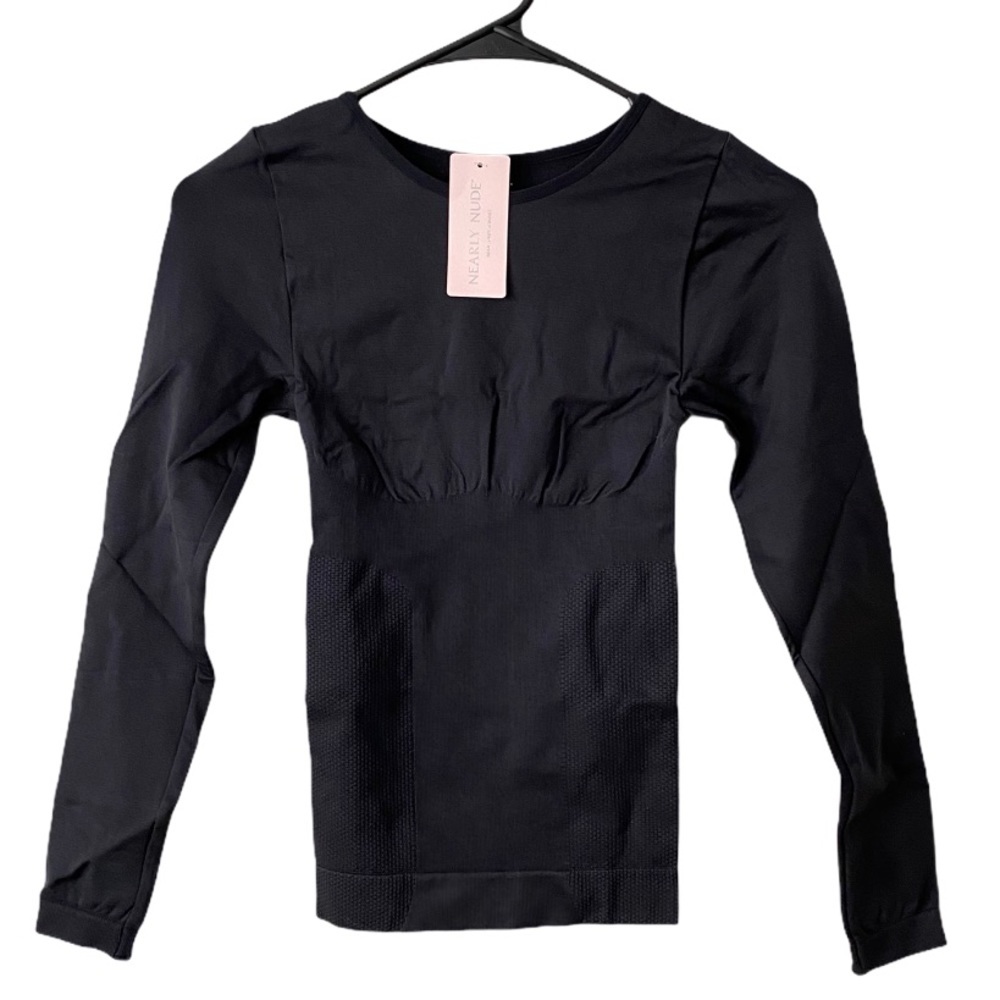 Nearly Nude Women’s Black Shaping Long Sleeve NWT